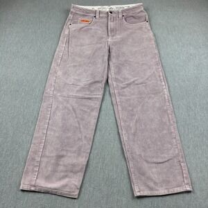 Empyre Pants Mens 30 Fits 32x28 Pink Corduroy Relax Baggy Skater Loose Y2K